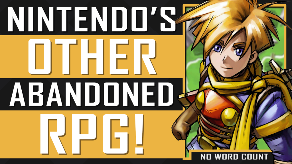 Golden Sun, Nintendo's Other Abandoned RPG